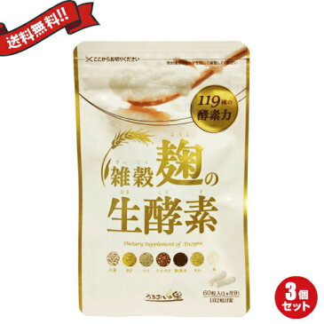 雑穀麹の生酵素 60粒 3袋セット