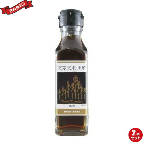 黒酢 ドリンク 飲む 玄麦玄米黒酢 120ml TAC21 2本セット