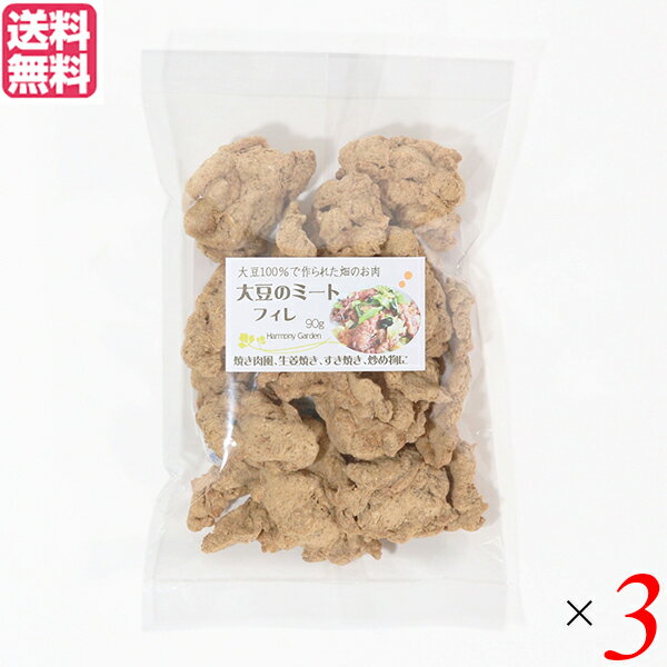大豆ミート 国産 ヒレ 大豆ミート フィレ 90g 3袋セット 送料無料