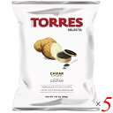 【マラソン限定!100円クーポン!ポイント2倍!】ポテトチップス ポテチ 高級 トーレス TORRES キャビア風味 ポテトチップス 40g 5個セット