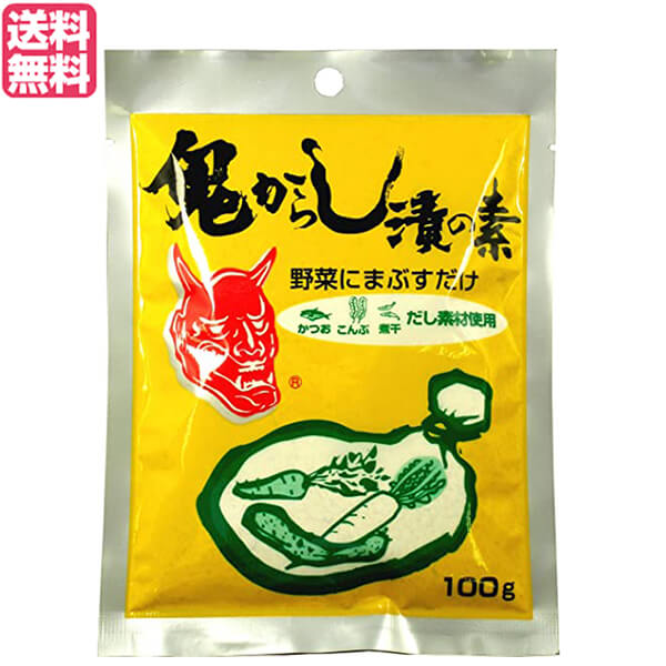 【マラソン限定!ポイント2倍!100円クーポン!】からし漬けの素 漬物の素 一夜漬け 山清 鬼からし漬の素 だし素材 100g 送料無料