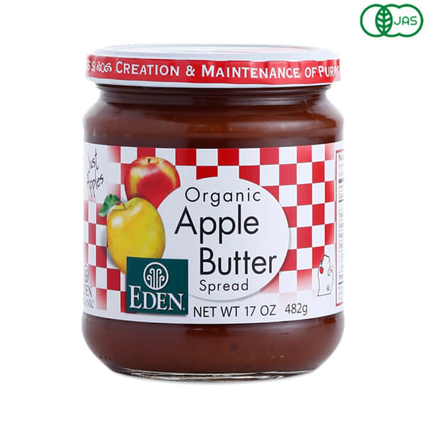 【ポイント5倍】最大29倍！りんご ジャム スプレッド エデン 有機アップルバター482g