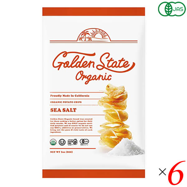 【5/20(月)限定！楽天カードでポイント4倍！】ポテトチップス ポテチ 無添加 Golden State Organic ゴ..