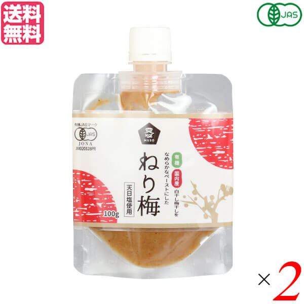 ねり梅 練り梅 無添加 ムソー 有機ねり梅 100g 2個セット 送料無料