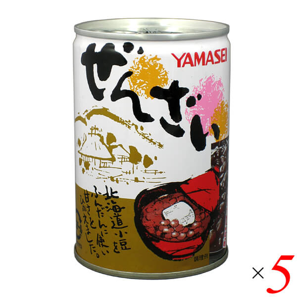 【お買い物マラソン！ポイント6倍！】ぜんざい レトルト 缶詰 山清 ぜんざい甘味亭 470g 5個セット 送料無料