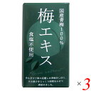 梅 青梅 ペースト 特別栽培梅エキス 王隠堂 65g 3個セット 送料無料