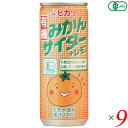 【7/27(日)限定!エントリーでポイント2倍!】ヒカリ 有機みかんサイダー+レモン 250ml 9本セット サイダー 国産 オーガニック