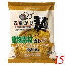 創健社 お湯かけ麺 植物素材カレーうどん 81g 15個セット ヴィーガン ビーガン 中太麺