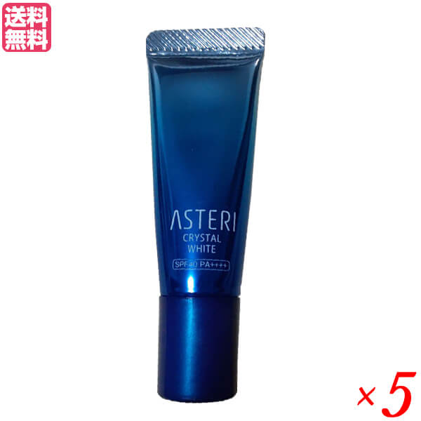 【お買い物マラソン！ポイント6倍！】ASTERI アステリ クリスタルホワイト SPF40PA++++ 5g 5本セット ファンデーション 送料無料