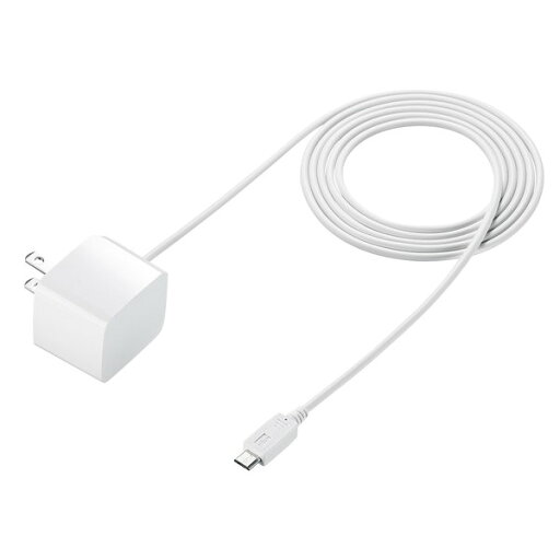 サンワサプライ microUSBケーブル一体型AC充電器(2.1A・ホワイト) ACA-IP45W サンワサプライ microUSBケーブル一体型AC充電器(2.1A・ホワイト) ACA-IP45W