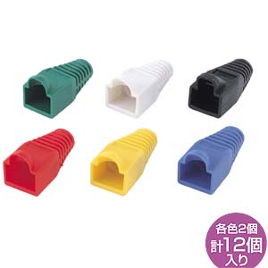 サンワサプライ モジュラーカバー(先付けタイプ・6色セット) ADT-MC4通販