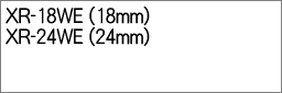 Casio （Nameland） - CASIO(カシオ計算機)【ネームランド】スタンダードテープ 白に黒文字 18・24mm