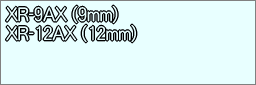 仕様 透明テープに白文字 テープ幅 XR-9AX(9mm) XR-12AX(12mm)上記よりご選択下さい。 テープ長 8m