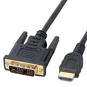 サンワサプライ HDMI-DVIケーブル（1m） KM-HD21-10