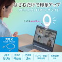 サンワサプライ LEDリングライト (クリップタイプ) LED-CLP2UW