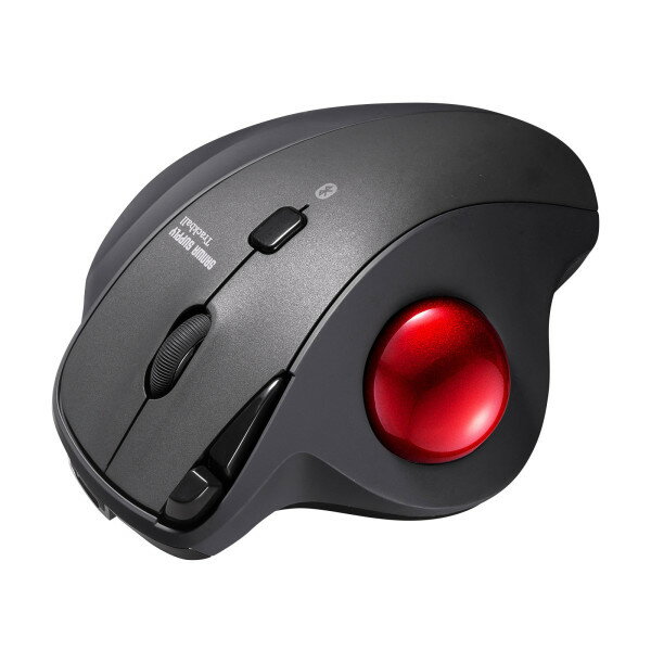 サンワサプライ Bluetoothトラックボール（静音・5ボタン・親指操作タイプ） MA-BTTB186BK