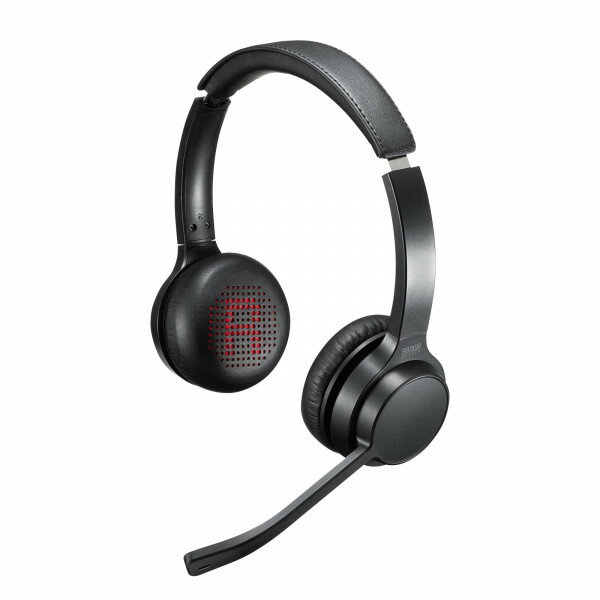 サンワサプライ Bluetoothヘッドセット（両耳タイプ・単一指向性） MM-BTSH62BK