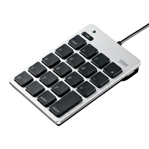 サンワサプライ USB2.0ハブ付テンキー NT-M18UHSV