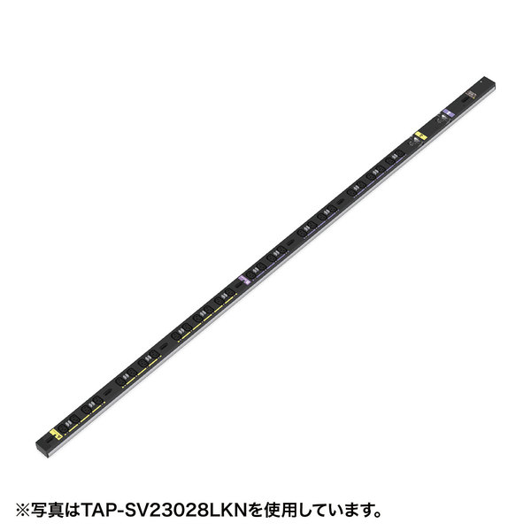 サンワサプライ 19インチサーバーラック用コンセント　200V(30A)　抜け防止ロック機能付き TAP-SV23012LKN