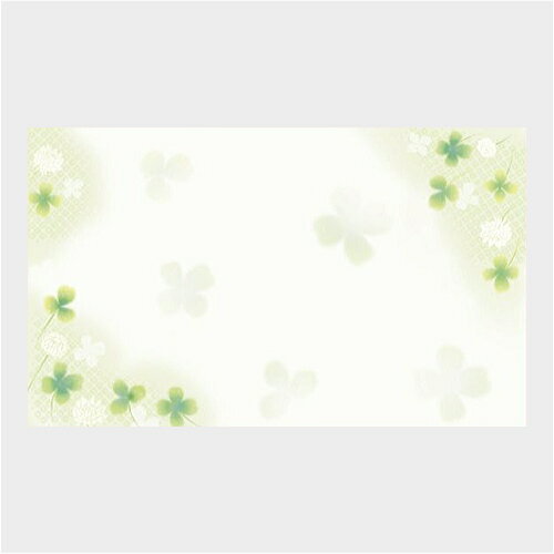 メッセージカード【ギフト包装(ラッピング)】白つめ草(クローバー)