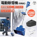 電動 コードレス除雪機 10インチ 24V/4.0Ah リチウムイオンバッテリー スノーブロワ 強力 除雪機 電動除雪機 雪かき機 小型除雪機 除雪幅32cm 除雪高16cm 1200Wモーター 家庭用 軽量