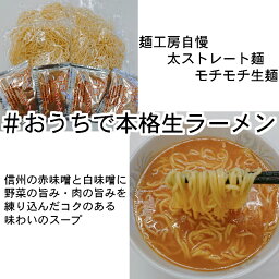 生麺　味噌らーめん　ポストに投函　麺工房直送　送料無料　スープ付　常温保存可能　長期保存可能　おうちでごはん　家族で楽しむ　レターパック