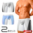 【2枚パンツセット】GX3/ジーバイスリー POP SPORTS ペールカラー ロングボクサーパンツ