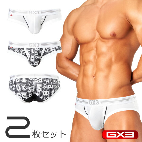 楽天メンズパンツ倶楽部【2枚パンツセット】GX3/ジーバイスリー GLOSS SPORTS モノトーン ブリーフパンツ