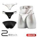 【2枚パンツセット】GX3/ジーバイスリー SHINE PLUS モノトーン スリットビキニ