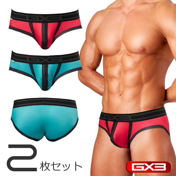 【2枚パンツセット】GX3/ジーバイスリー GLOSS TOUCH COLOR ブリーフパンツ