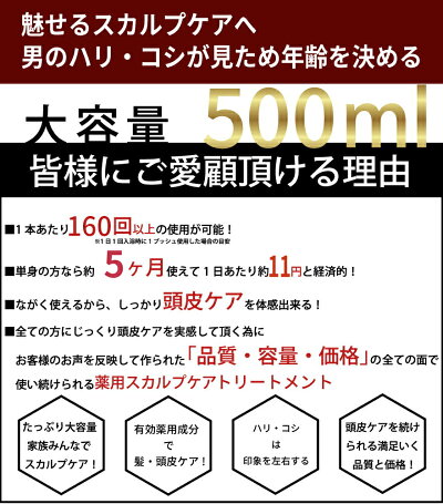 薬用スカルプケアボタニカルトリートメント500ml頭皮と髪を清潔にDiNOMEN男性