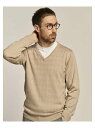 【SALE/60%OFF】12GジャカードVネックニット CROWDED CLOSET メンズ ビギ トップス ニット ベージュ ブラック ブルー グレー【RB...