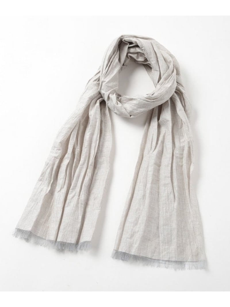 【SALE／50%OFF】ストライプワッシャー加工ストール MEN'S BIGI メンズ ビギ ファッション雑貨 マフラ..