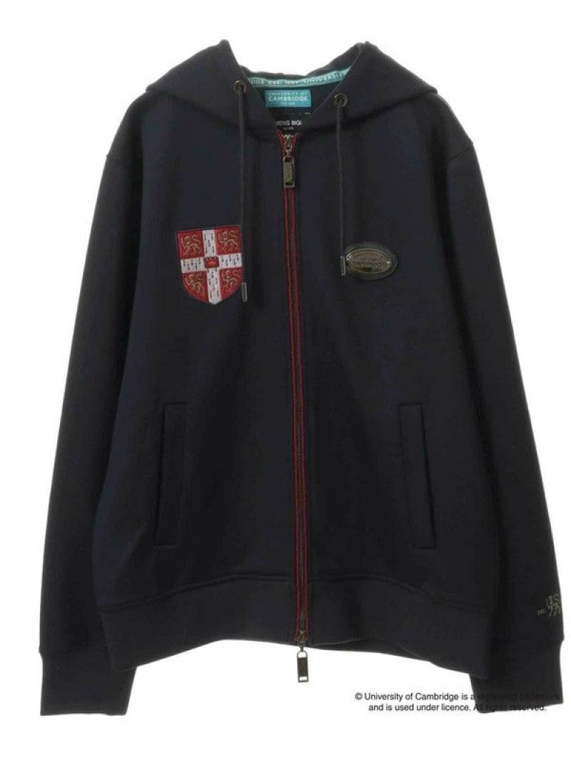【SALE／30%OFF】【UNIVERSITY OF CAMBRIDGE】ツイルポンチパーカ MEN'S BIGI メンズ ビギ トップス パーカー・フーディー ネイビー ブラック【RBA_E】【送料無料】[Rakuten Fashion]のサムネイル