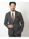 【SALE/60%OFF】ストレッチバーズアイスーツセットアップ MEN'S BIGI メンズ ビギ スーツ・フォーマル セットアップスーツ ネイビー グレー【...