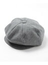 【KIJIMA TAKAYUKI/キジマタカユキ】MELTON CASQUETTE FUSE メンズ ビギ 帽子 ハンチング・ベレー帽 ブラック グレー【送料無...