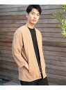 【SALE/50%OFF】七分袖ボタンレスカーディガン UNION STATION メンズ ビギ トップス カーディガン ブラック ベージュ ネイビー【RBA_...