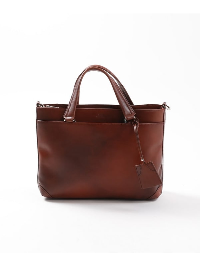 【SEEKER/シーカー】別注ムラレザー2WAYブリーフケース MEN'S BIGI メンズ ビギ バッグ ビジネスバッグ..