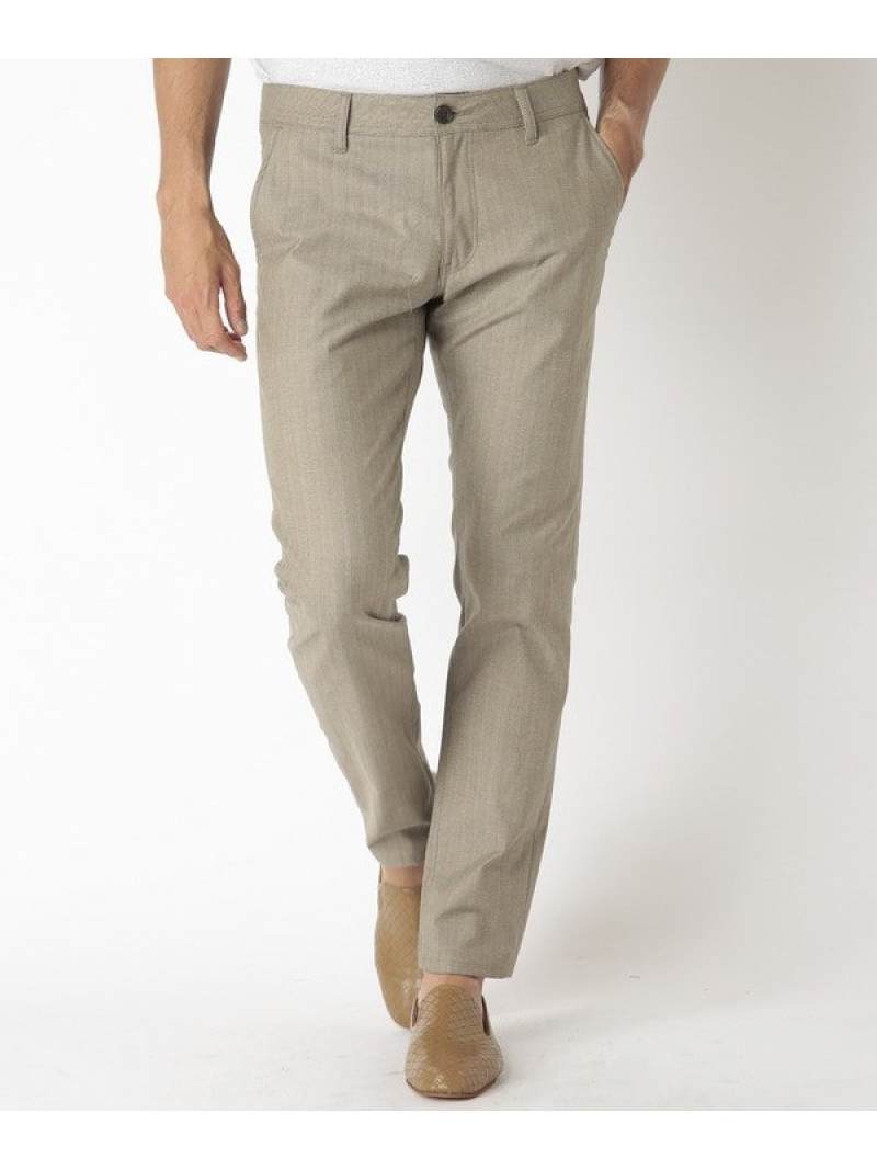 \大定番/ オンオフ兼用ストレッチスラックス made in japan MEN'S BIGI メンズ ビギ パンツ スラックス・ドレスパンツ ベージュ グレー ブルー ブラック【送料無料】[Rakuten Fashion]のサムネイル