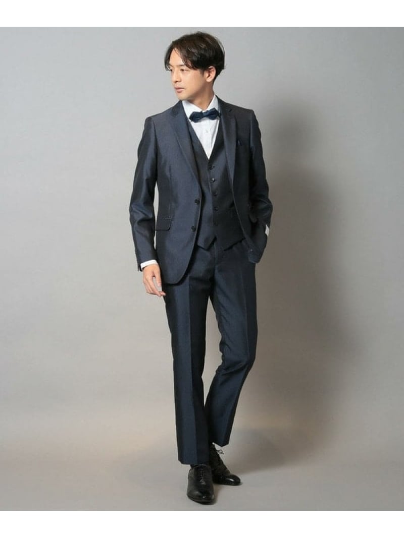 【SALE／30%OFF】NARROWブライトナローストライプスーツ(同素材ベストあり) CROWDED CLOSET メンズ ビギ スーツ・フォーマル セットアップスーツ ネイビー グレー【RBA_E】【送料無料】[Rakuten Fashion]