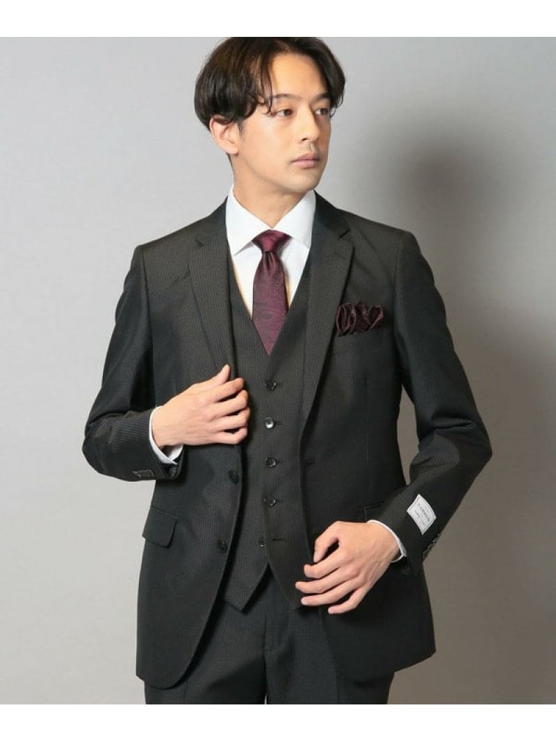 【SALE／30%OFF】NARROWブライトナローストライプスーツ(同素材ベストあり) CROWDED CLOSET メンズ ビギ スーツ・フォーマル セットアップスーツ ネイビー グレー【RBA_E】【送料無料】[Rakuten Fashion]