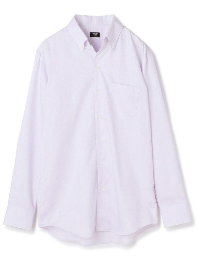 【SALE／80%OFF】《EASYCARE》ボタンダウンシャツ CROWDED CLOSET メンズ ビギ トップス シャツ・ブラウス パープル ホワイト【RBA_E】[Rakuten Fashion]