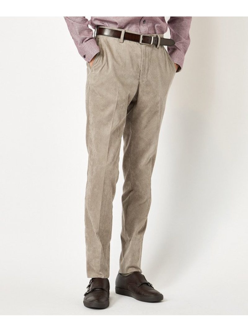 【SALE／50 OFF】コマスエードパンツ CROWDED CLOSET メンズ ビギ パンツ スラックス ドレスパンツ グレー ネイビー ブラウン【RBA_E】【送料無料】 Rakuten Fashion
