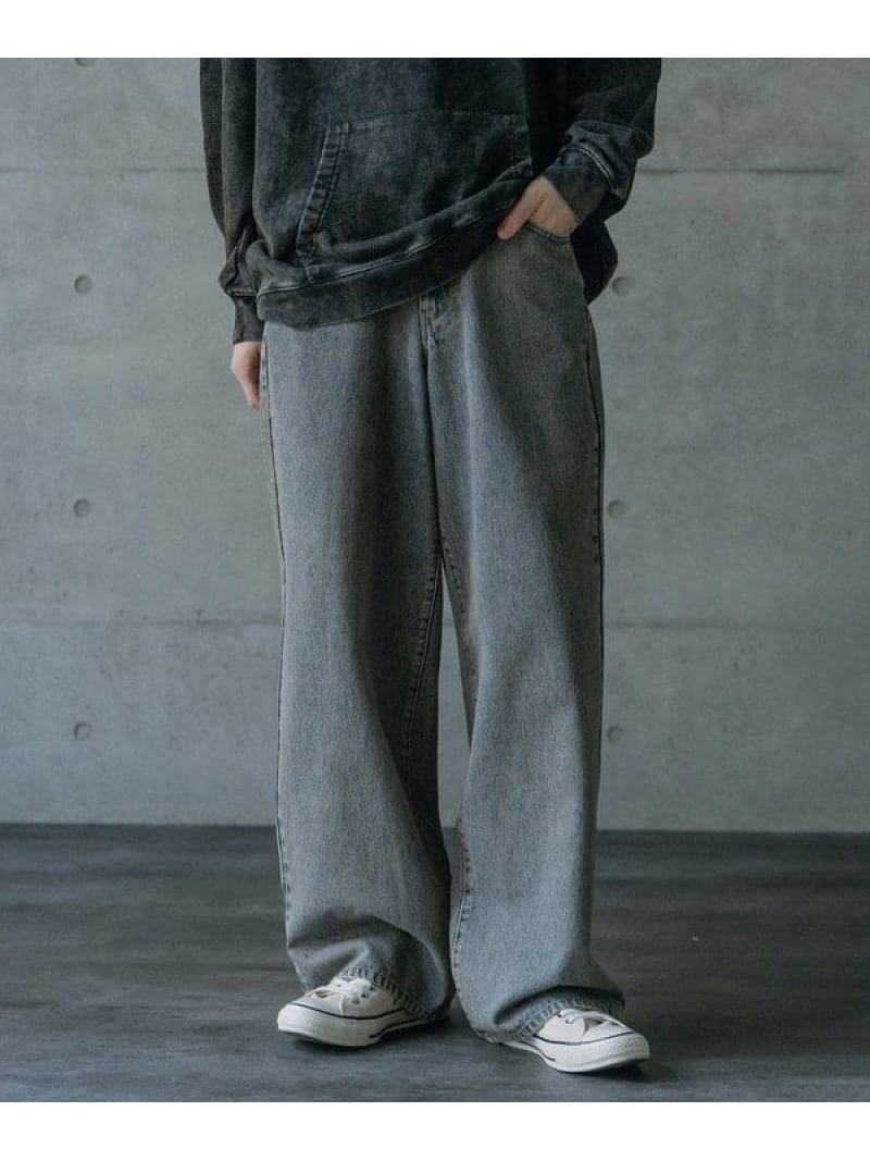 Rakuten - 【SALE／70%OFF】12ozスラブデニム5ポケットワイドストレートパンツ RATTLE TRAP メンズ ビギ パンツ その他のパンツ ブルー ブラック【RBA_E】【送料無料】[Rakuten Fashion]
