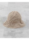 【KIJIMA TAKAYUKI キジマタカユキ 】COTTON SILK TULIP HAT FUSE メンズ ビギ 帽子 ハット ベージュ ブラック【送料無料】[Rakuten Fashion]