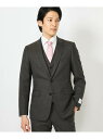 【SALE/30%OFF】NARROW シャークスキン柄スーツ/別売りベストあり/2ピースビジネスセットアップスーツ CROWDED CLOSET メンズ ビギ...