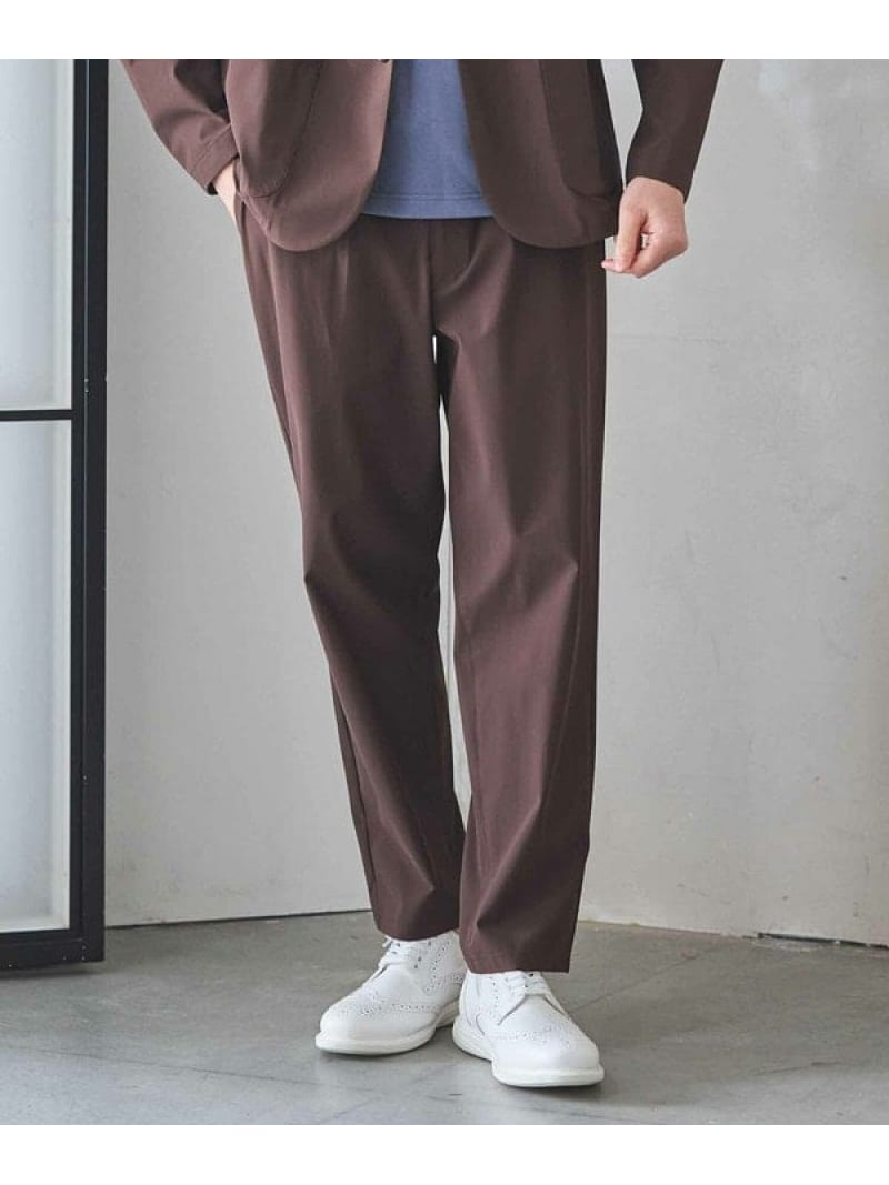 360度ストレッチ接触冷感イージーパンツ UNION STATION メンズ ビギ パンツ その他のパンツ ネイビー ブラウン【送料無料】[Rakuten Fashion]