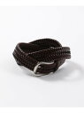 【SALE/30%OFF】【DOMODOSSOLA】レザーメッシュプレーンベルト MEN'S BIGI メンズ ビギ ファッション雑貨 ベルト ブラック ブラウ...
