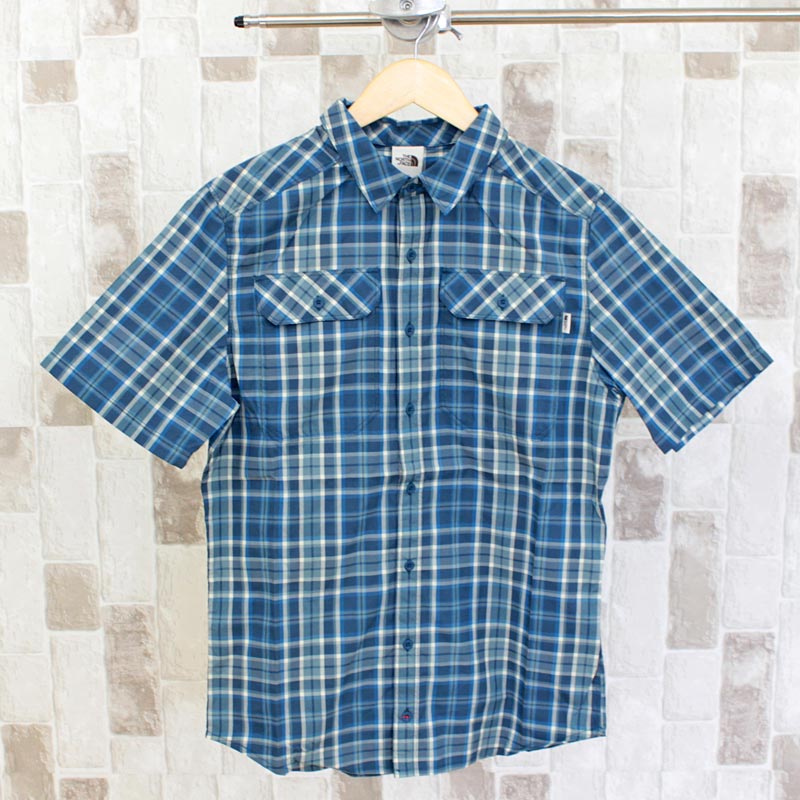 送料無料 THE NORTH FACE ザ ノースフェイス パインノット チェックシャツ M S/S PINE KNOT SHIRT MC ゆうパケ