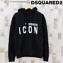 送料無料 DSQUARED2 ディースクエアード DSQ2 ICONロゴスウェットパーカー MC